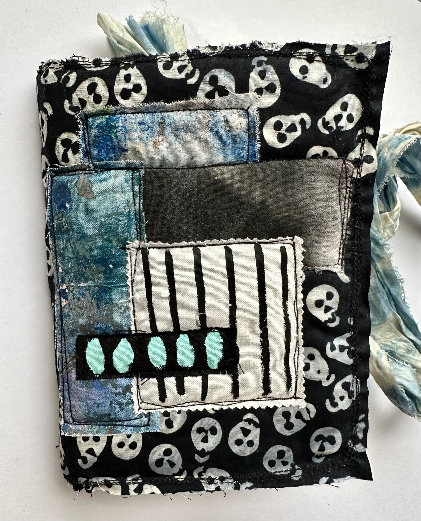 Blue Batik Skully Journal (2i23)