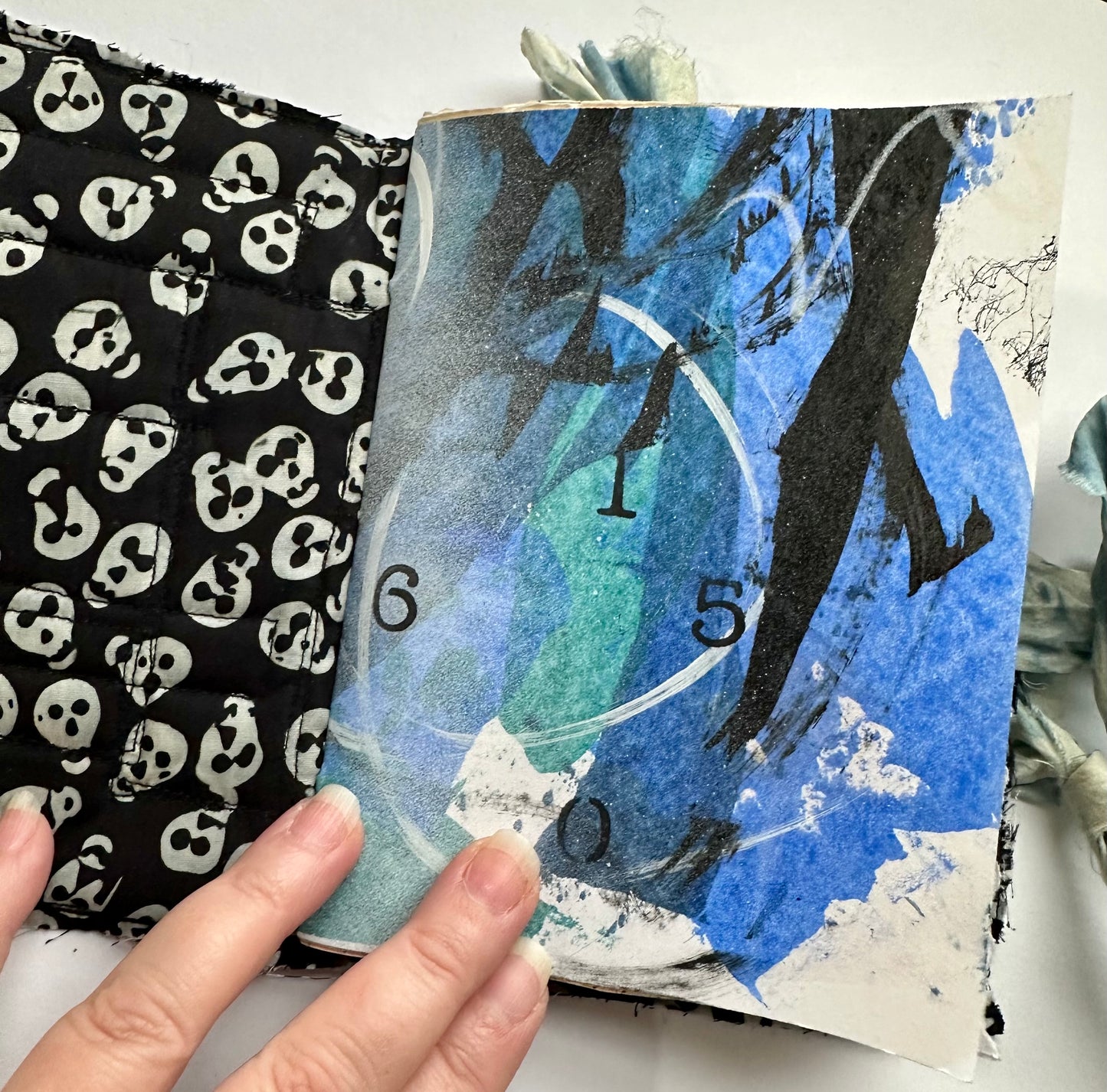 Blue Batik Skully Journal (2i23)