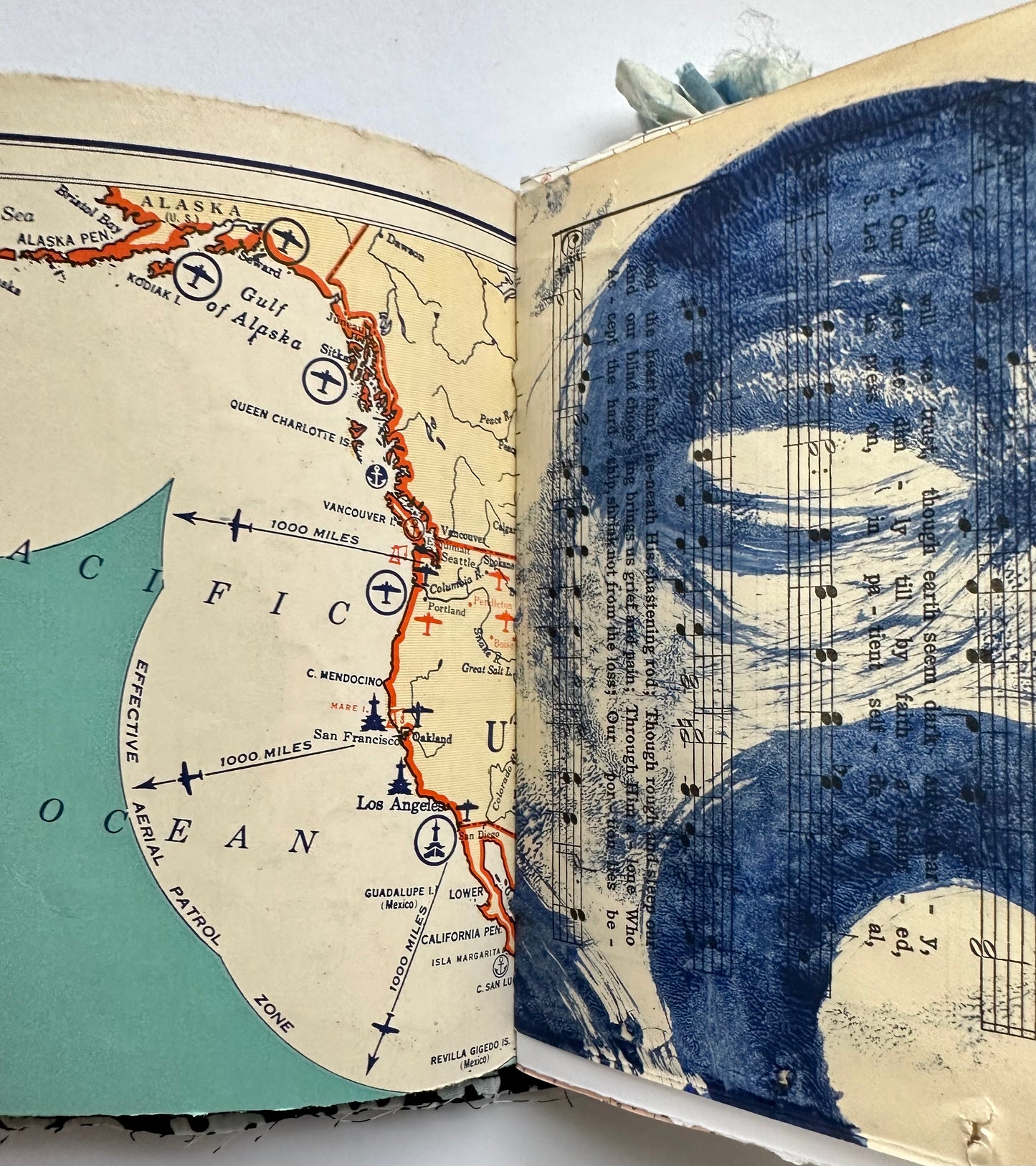 Blue Batik Skully Journal (2i23)