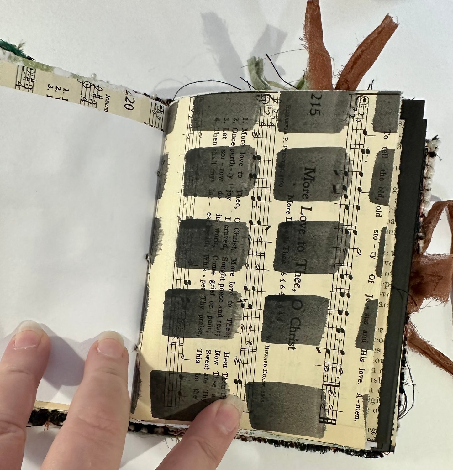 Green and Copper Quilted Journal (2u23)