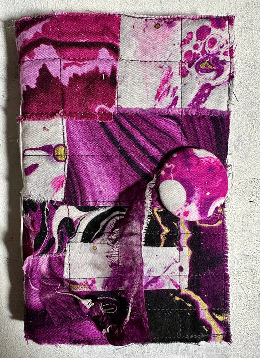 Purple Inky Quilted Journal (2n24)